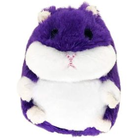 Tiny Tots Fat Hamster Plush Dog Toy Purple - 1 count | Petsport