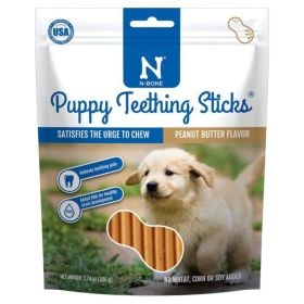 Puppy Teething Sticks Peanut Butter Flavor | N-Bone