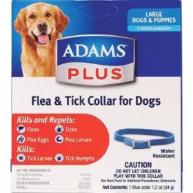 Flea & Tick Collar for Dogs - Large Dogs | Adams Plus