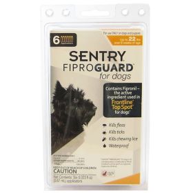 FiproGuard for Small Dogs - Up to 22 Lbs (6 Doses) | Sentry