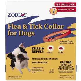 Flea & Tick Collar for Small Dogs & Puppies - 15 Inches | Zodiac