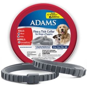 Flea & Tick Collar for Dogs & Puppies - 2 Count | Adams